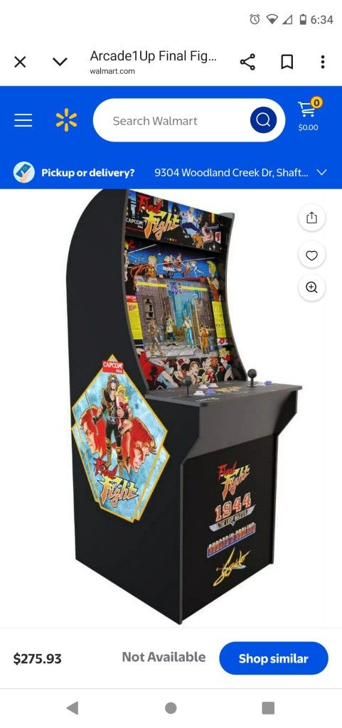 Final Fight Arcade Machine