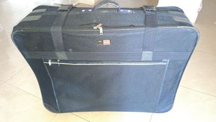 Large C.T. USA soft-sided suitcase