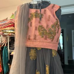 3 Pieces Indian Lehanga And Choli With Duptta 