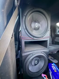NVX Dual Subwoofer Speaker and Box