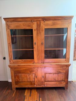 Solid Mango Wood 2-Piece Hutch / Armoire!