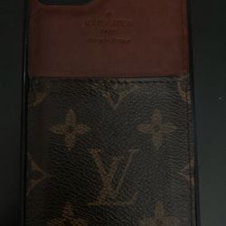 Authentic LV Louis Vuitton Leather iPhone Case