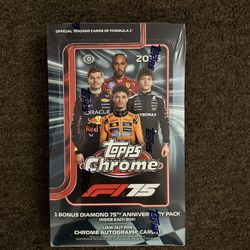 2025 Topps Chrome F1 Formula 1 Hobby Box Factory Sealed