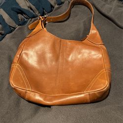 Brown Leather Coach Purse