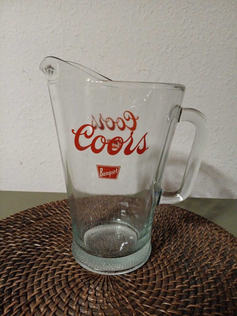 70's Era Coors 2 Qt. Glass Pitcher