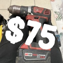 Milwaukee Drill With 5.0 Battery