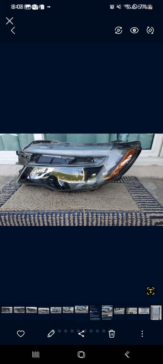 2016 - 2021 HONDA PILOT RIDGELINE LEFT
HEADLIGHT DRIVER SIDE LED GENUINE
USED OEM. D4(2)