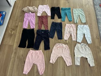 Baby Girl Pants and Leggings Bundle