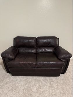 Leather sofa, love seat and recliner