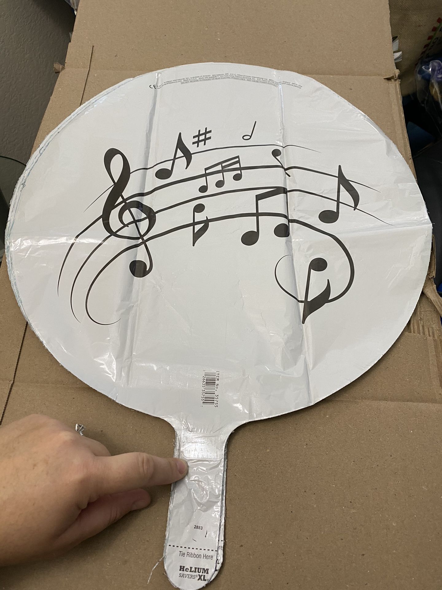 New Music Notes 17” Round Balloon!