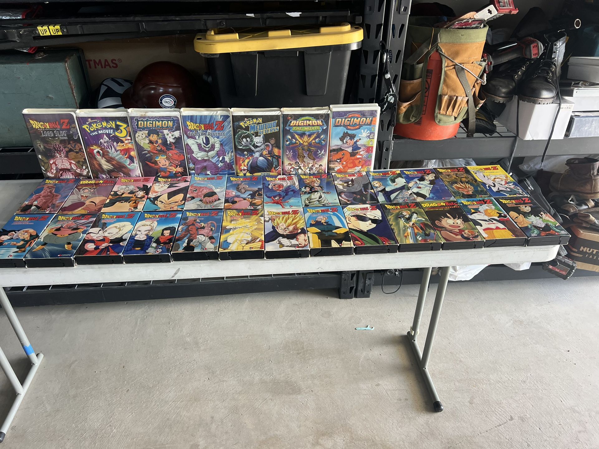 Dragon ball Z ,Pokemon,Digimon VHS lot of 33
