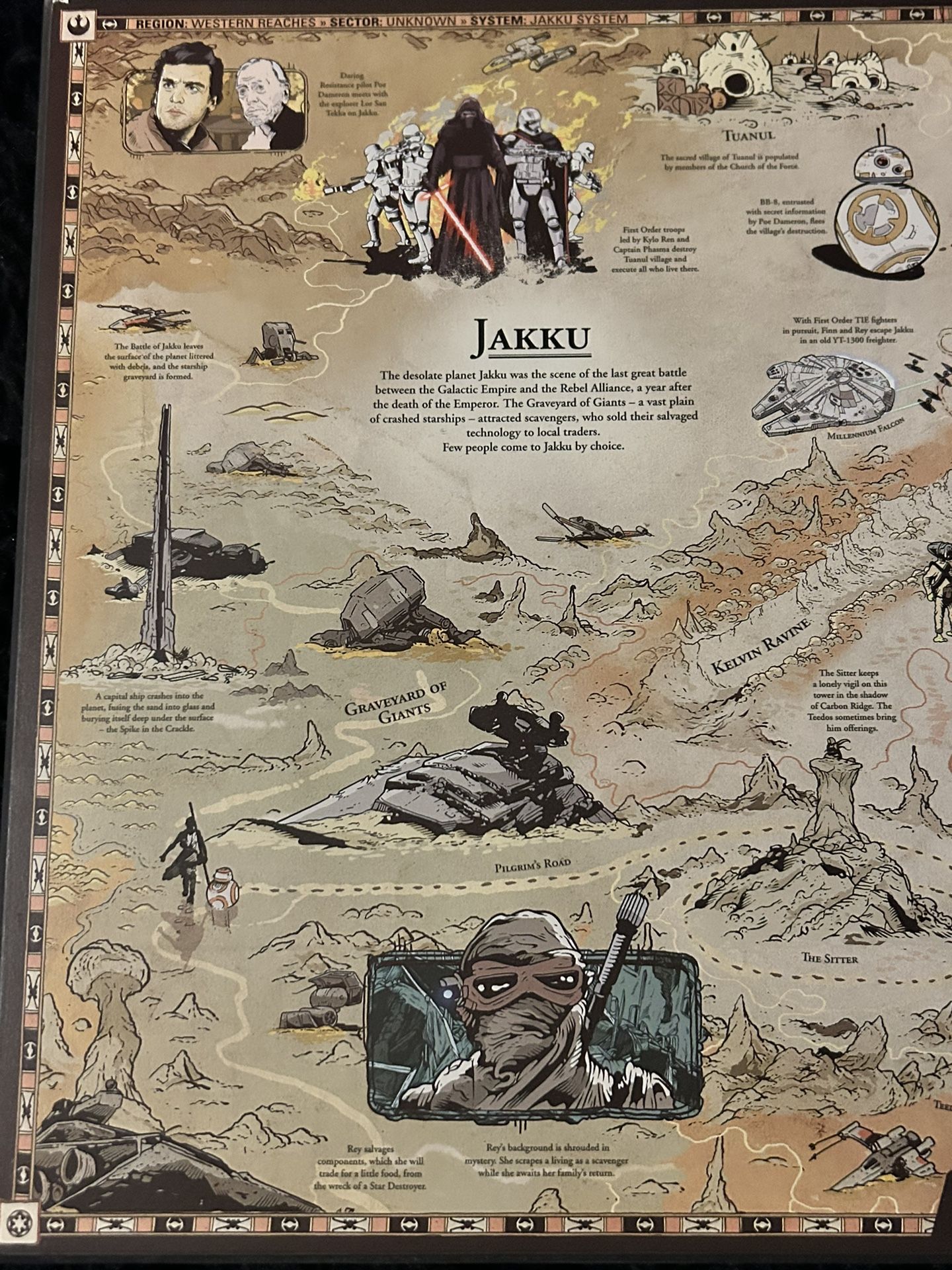 Star Wars Map Wall Art