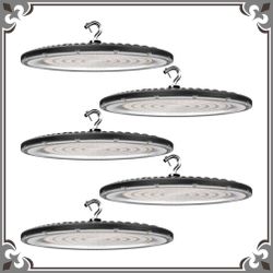 5 PACK LED High Bay Lights UFO 150W Daylight Lighting Fixture for Garage Workshop Commercial Warehouse Factory