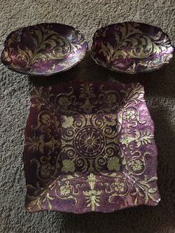 3 pc decorative dishes