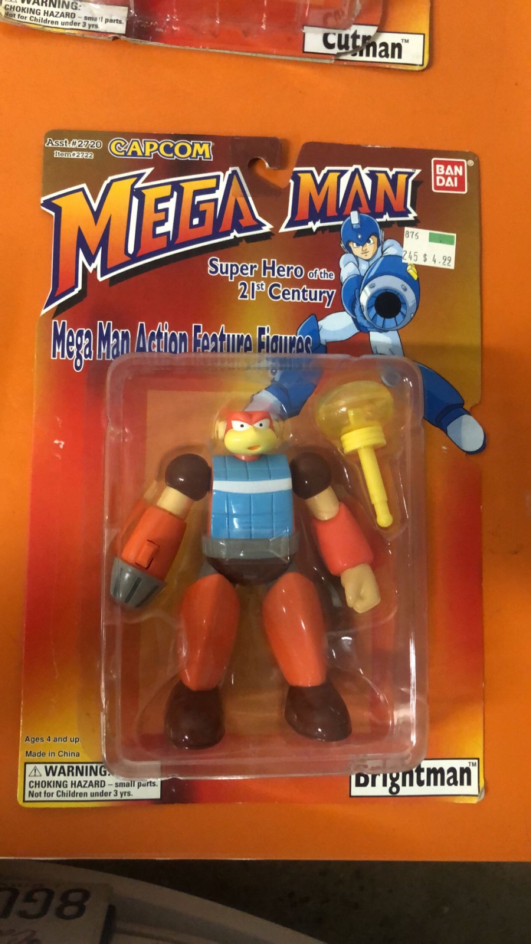 Mega Man Brightman 1994 1995 Bandai Action 5” Figures - Open Box