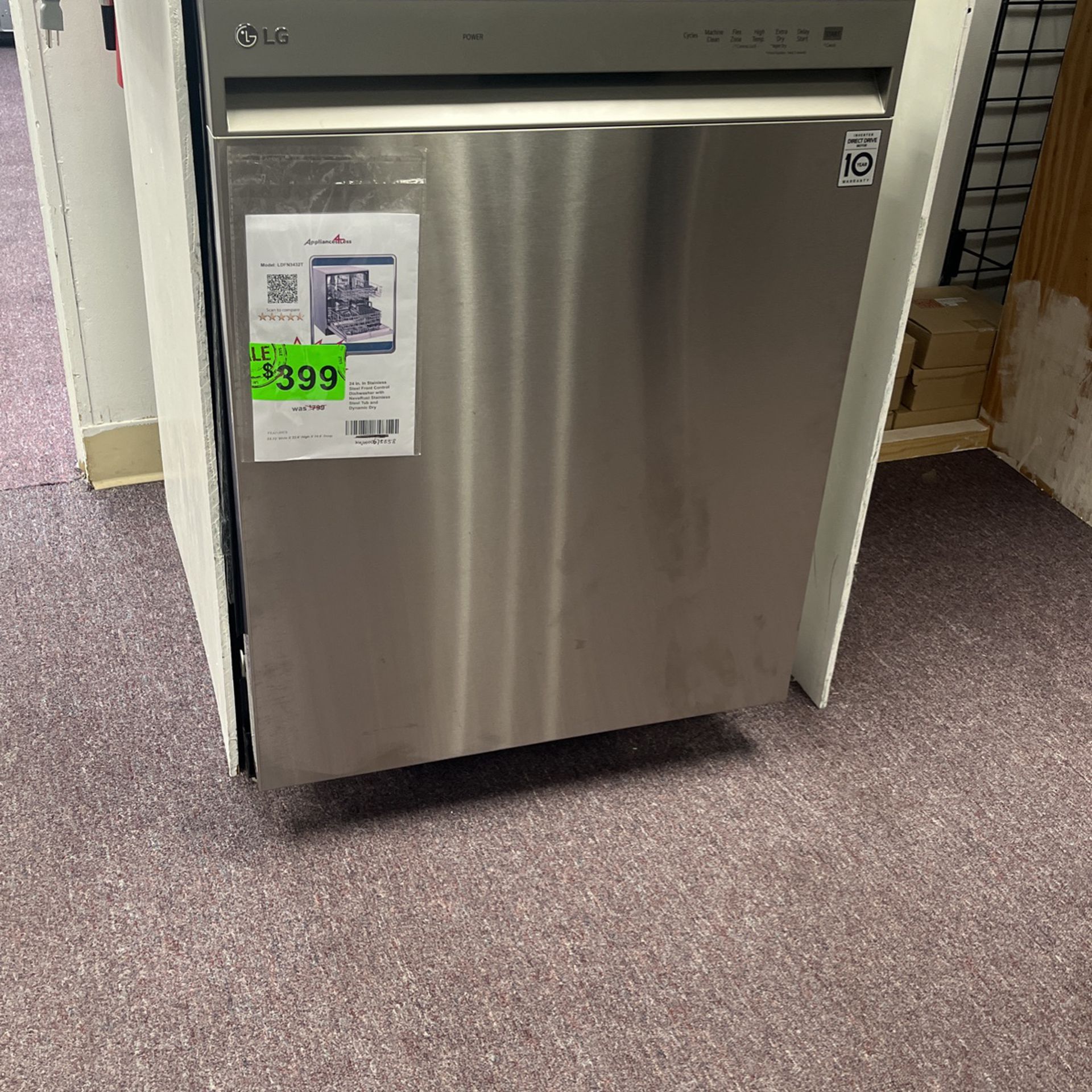 Dishwasher Lg New Open Box And 1 Year Warranty 
