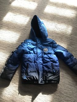 Abercrombie boys winter coat 7/8 blue