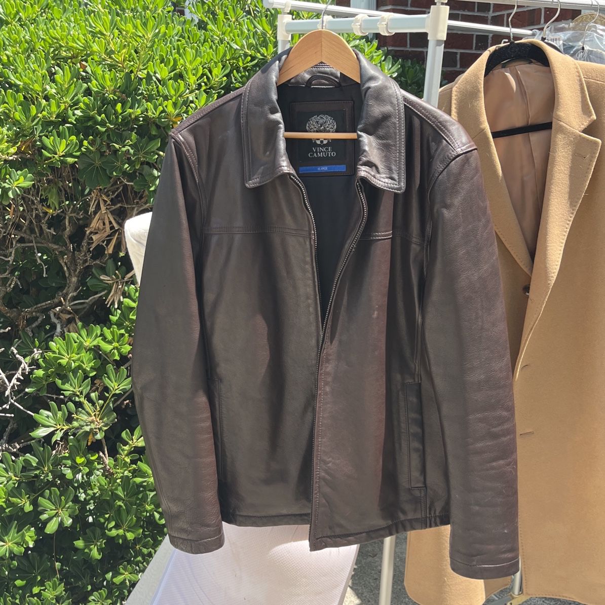 Vince Camuto Men’s Leather Jacket 