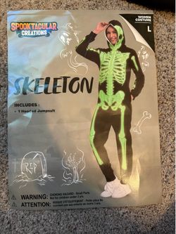 Women’s skeleton costume large