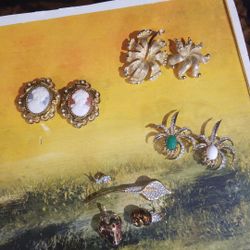 Vintage Pins. Submit offers. Sold in pairs or can purchase all.