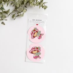 Strawberry Shortcake Car Coasters Set Of 2