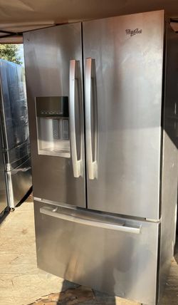 Whirlpool 3 Door Stainless Steel Refrigerator Fridge
