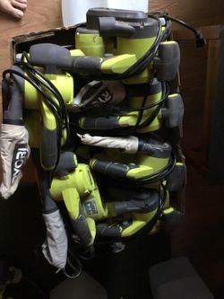 Lot of 6 working Ryobi Belt Sanders!! ALL for 50! Tomorrow 💥👍🏽