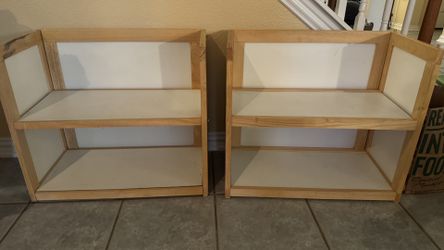 2 Small Wooden Shelves - Excellent Condition