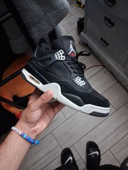 Air Jordan 4 Black canvas