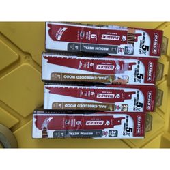 5 X BI METAL 6 INCHES LONG FOR SAW ZALL I HAVE 4 PACKS WITH 25 PIECES 40 EACH OR 140 FOR ALL