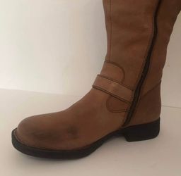 Born Tall Leather Boots with Side Zip