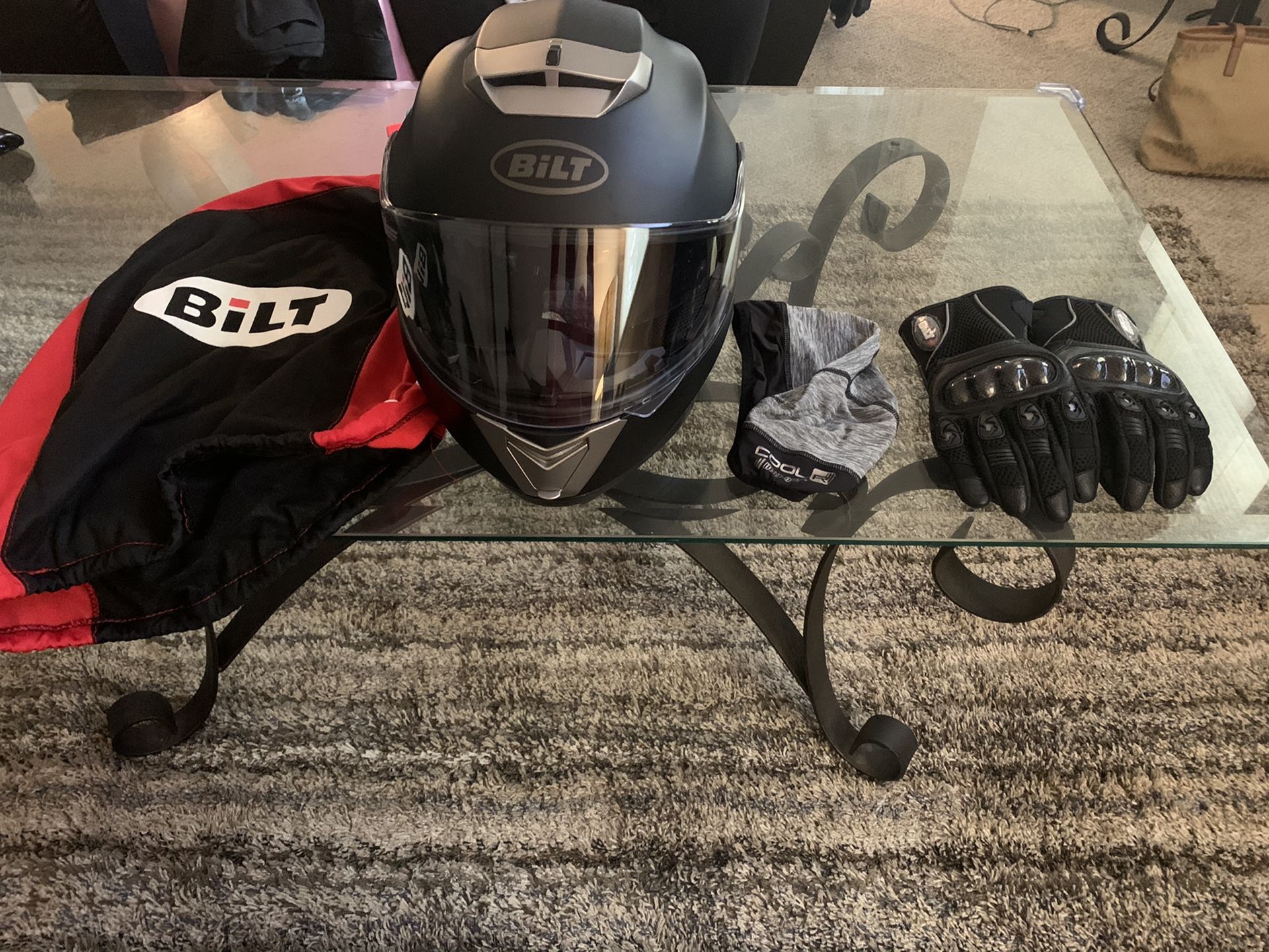 Bilt Motorcycle Helmet DOT Certified