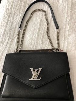 Authentic Louis Vuitton Black Mylockme Chain Bag – Excellent Condition
