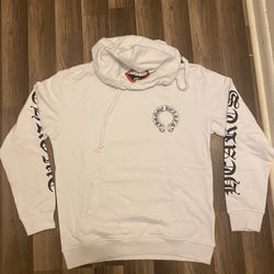 White Chrome Heart Hoodie 