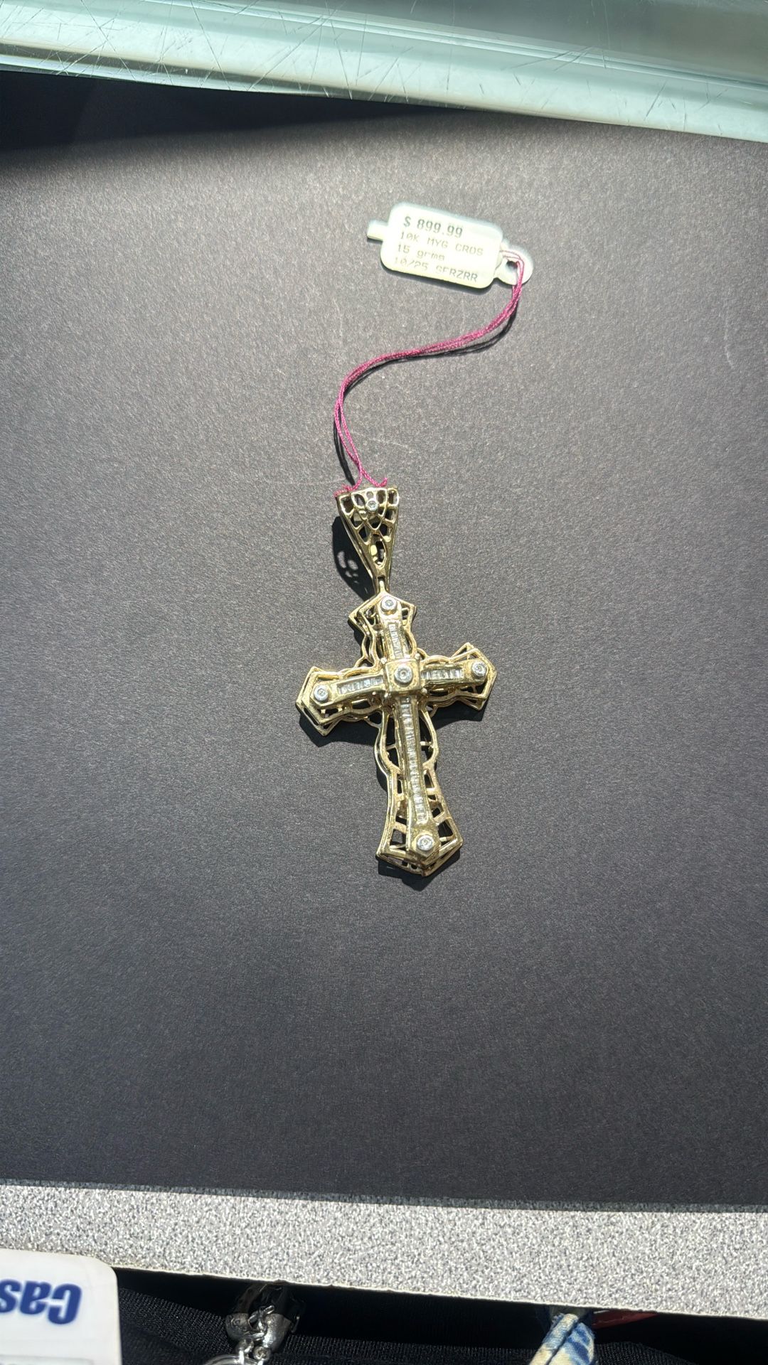 Gold Cross Pendant 