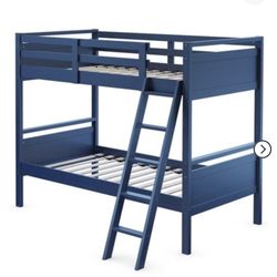 Twin Wood Bunk Bed Frame No Mattress 