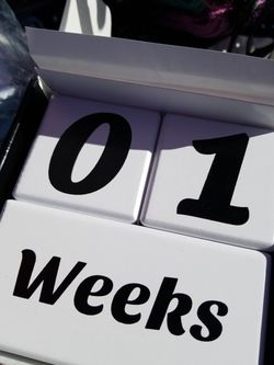 Baby weeks months years blocks