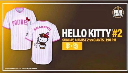 Hello kitty padres jersey - size small - new in bag