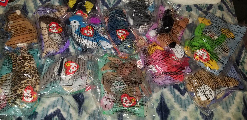 Ty Beanie Babies And McDonald's  Beanie babies  Unopened 
