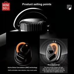 MINISO M99 Bluetooth Headset - Active Noise Cancellation Earphones _ Mercari