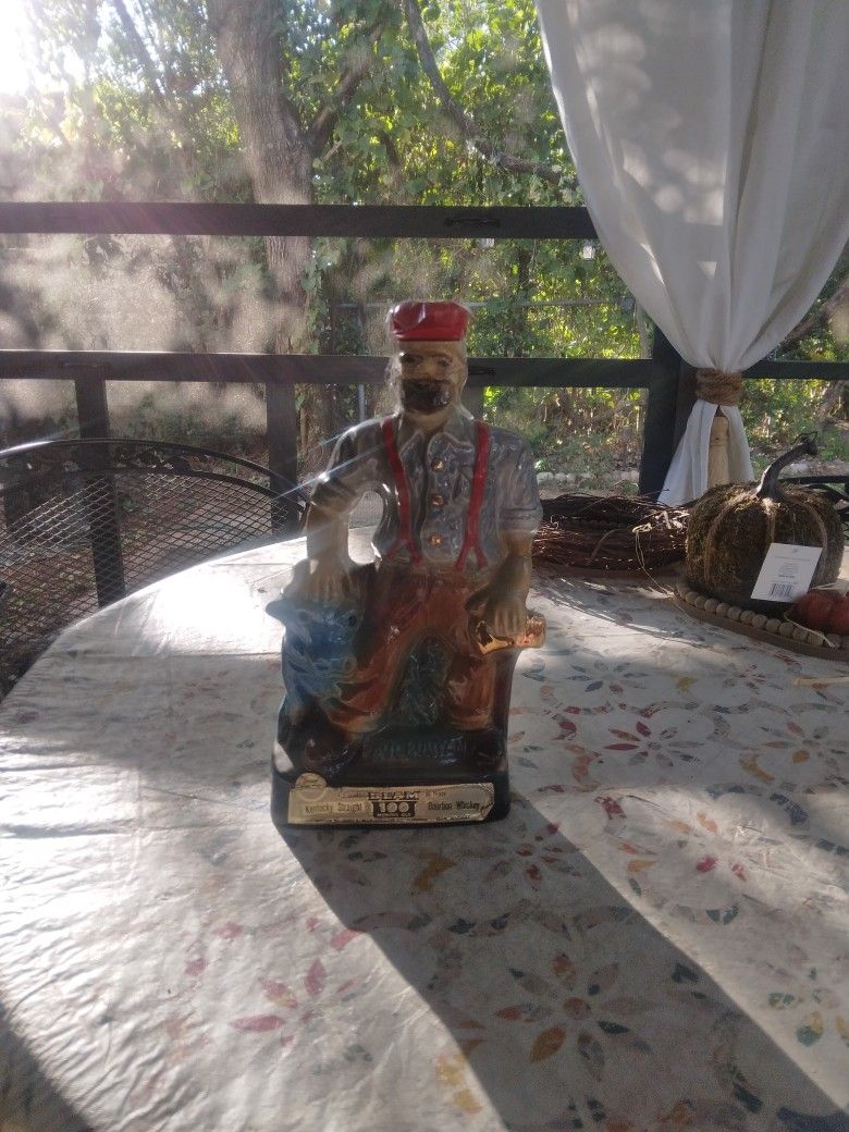 Vintage Jim Beam Paul Bunyan Ceramic Decanter