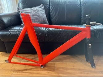 Tiemeyer 56cm Track Bike Frameset w/ Reynolds Full Carbon  Fork Chris King