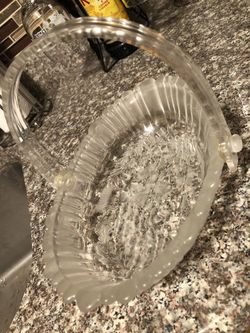 Glass egg basket