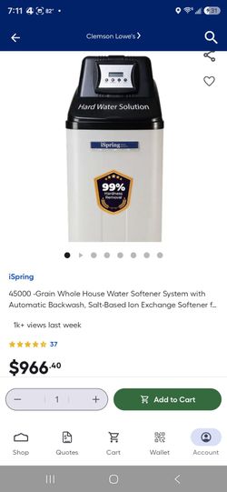 iSpring WCS45KG 45000-Grain Whole House Water Softener still in box brand new!