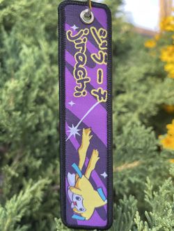 Jirachi Embroidered Pokemon Keychain