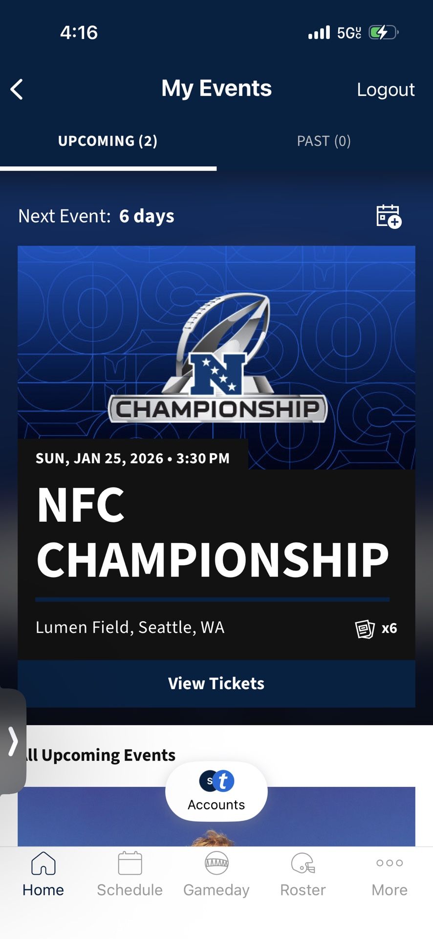 Seahawks Conference Championship Tickets