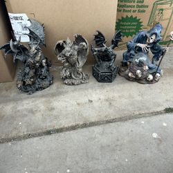 Gargoyle & Dragon Statues 
