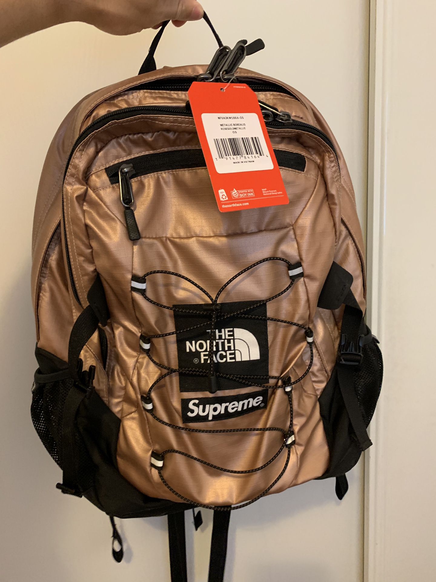 Supreme The Northface Backpack Pink/Bronze