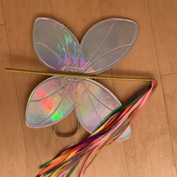 Butterfly wing and Fairy  Wand