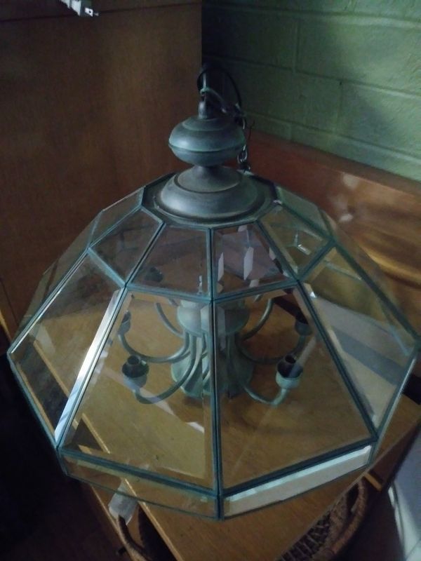 Brass And Beveled Glass Chandelier Antique Light Fixture For In Brass And Beveled Glass Chandelier Antique Light Fixture For In High Point Nc Offerup